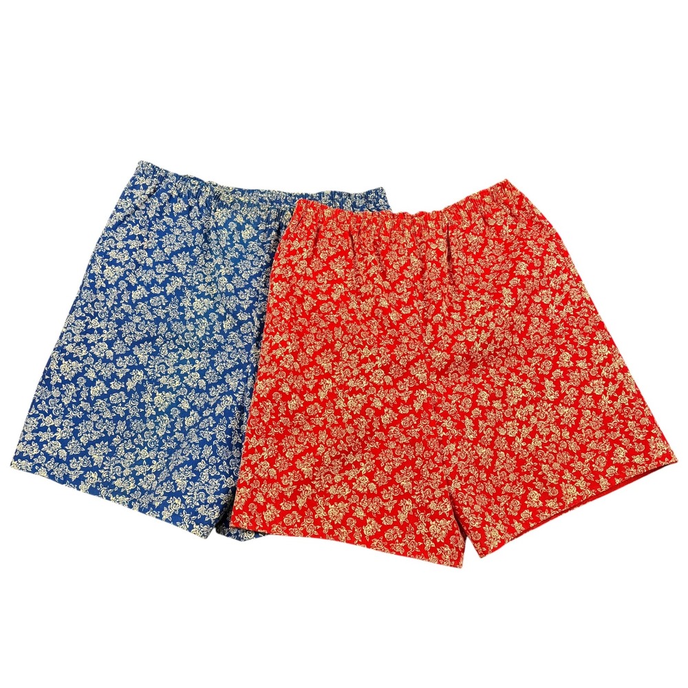 Vintage Remo California Floral Shorts Lot USA Cottagecore Grandmacore Sz 10 556